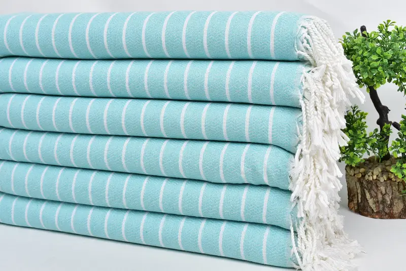 70x40 Cotton Striped Towel, Custom Name Towel, Pool Towels, Bridesmaid Gift Towel, Spa Gift Towel, Soft towel, Home Decor Gifts, Gift For Coworker - 3