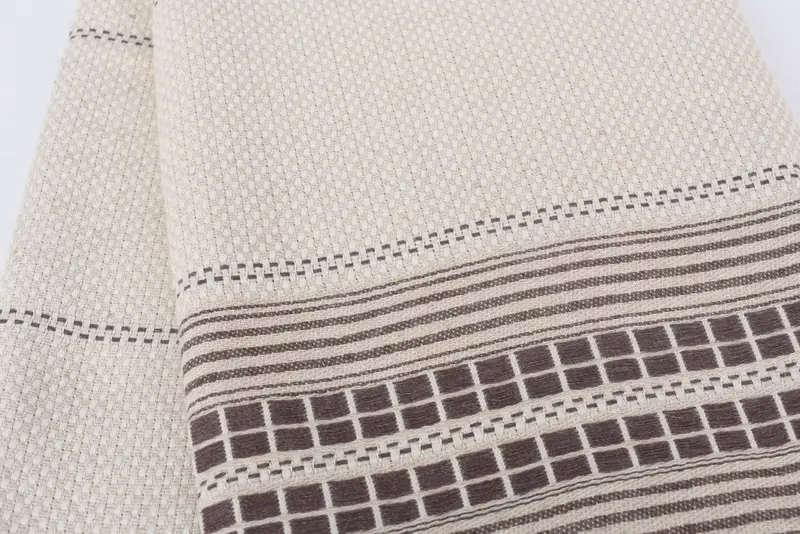Large Turkish Towel, Embroidered Towel, Organic towel, 68x40 Linen Striped Towel, Bridesmaid Proposal Gift, Handwoven organic Turkish towel for spa - 4