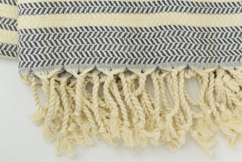 Eco-friendly Turkish peshtemal towel, Beach Towel Bulk, 70x40 Cotton Chevron Towel, Turkish Towel Beach, Custom Towel, Yoga Towel, Grandma Gift - 5