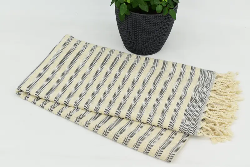 Eco-friendly Turkish peshtemal towel, Beach Towel Bulk, 70x40 Cotton Chevron Towel, Turkish Towel Beach, Custom Towel, Yoga Towel, Grandma Gift - 3