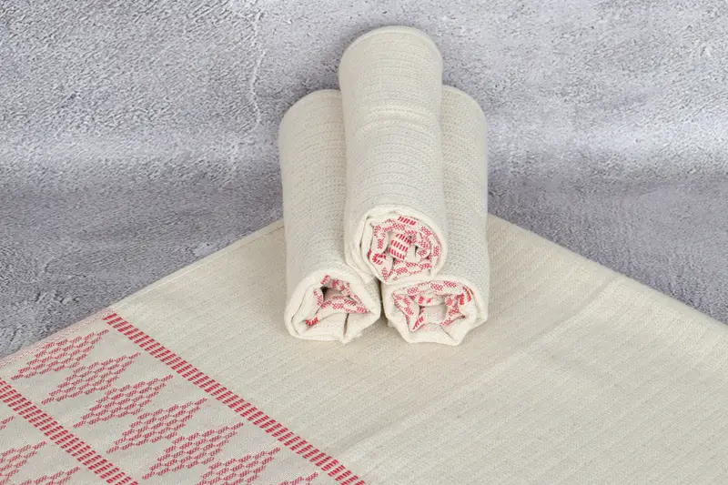 Memorial Gift, Bridesmaid Gifts, Best Friend Gift, 40x20 Linen Kilim Design Towel, Best Friend Wedding Gift, Monogrammed Hand Towel, Wedding Gift - 7