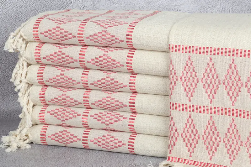 Memorial Gift, Bridesmaid Gifts, Best Friend Gift, 40x20 Linen Kilim Design Towel, Best Friend Wedding Gift, Monogrammed Hand Towel, Wedding Gift - 1
