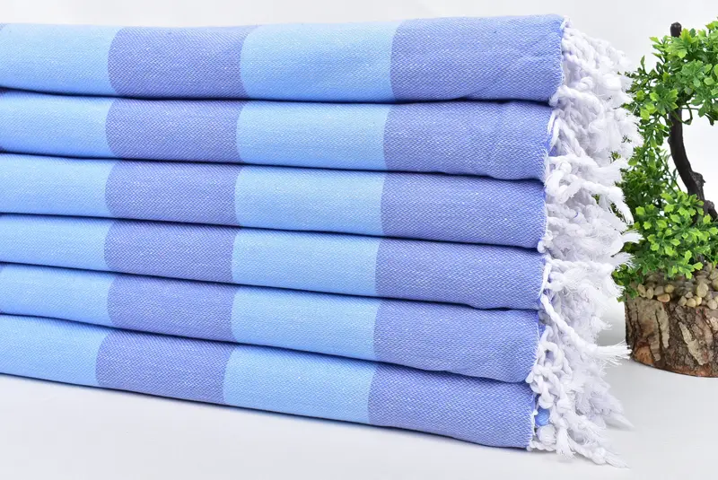 Decorative Towel, Beach Towel Gift, Embroidery Towels, 70x40 Cotton Striped Towel, Turkish hand towel, Custom Wedding Gifts, Friends Beach Towel - 3
