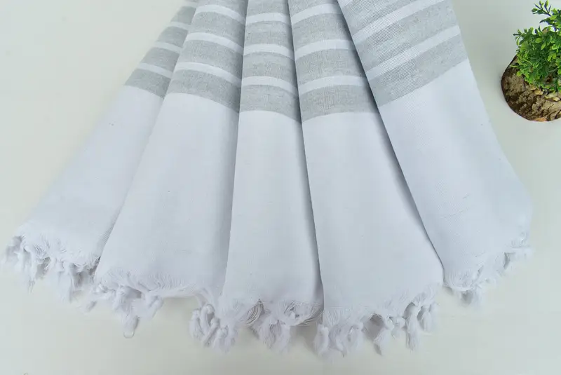 Turkish towel, 70x40 Cotton Striped Towel, Quick-Dry Beach Towel, Valentines Day Gift For Her, Bridal Shower Favors, Wedding Gift For Bride - 4