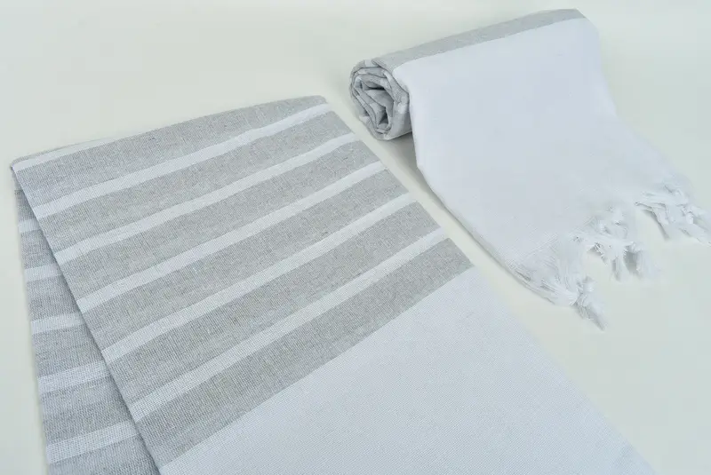Turkish towel, 70x40 Cotton Striped Towel, Quick-Dry Beach Towel, Valentines Day Gift For Her, Bridal Shower Favors, Wedding Gift For Bride - 7