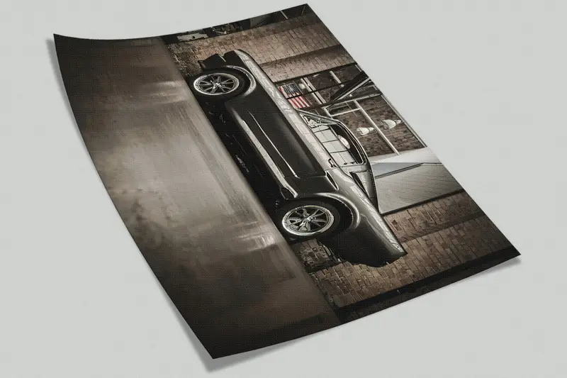 Car Lover Gift Mural, Office Wall Print, Ford Mustang Wall Print, The Ford Mustang Wall Painting, Motivatioanal Mural, Retro Car Wall Painti - 8