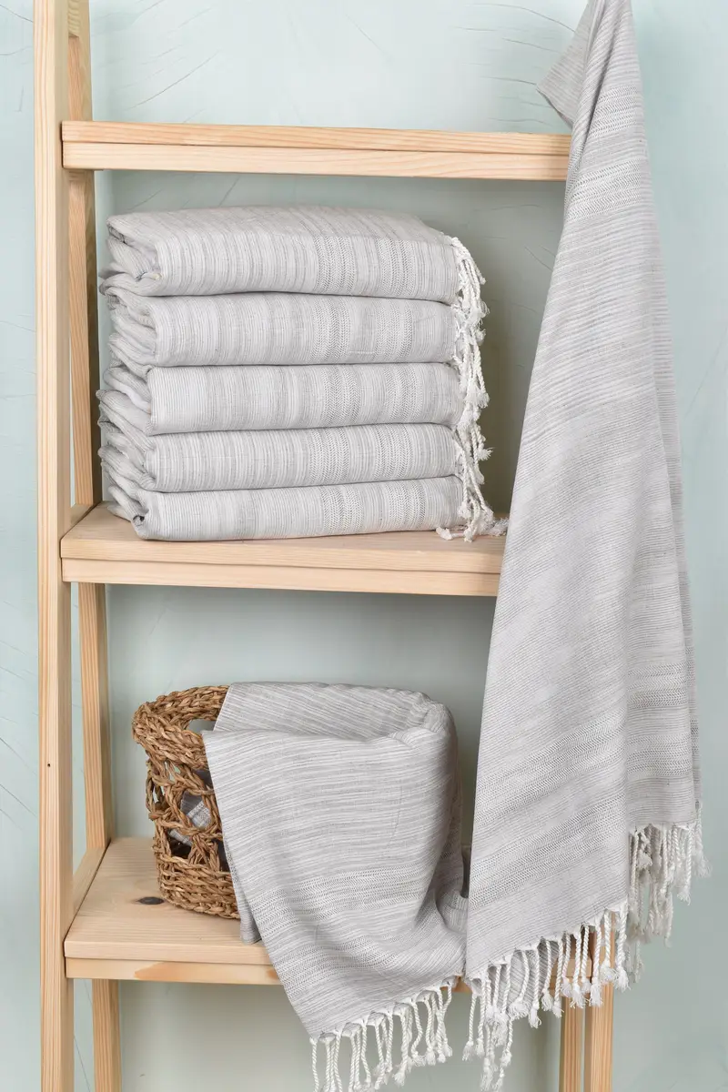 Beach towel, Wedding Gift, Gym Towel, Peshtemal, Bridesmaid Towel, 76x38 Cotton Flat Towel, Quick-drying cotton Turkish beach towel, Wedding Favors - 3