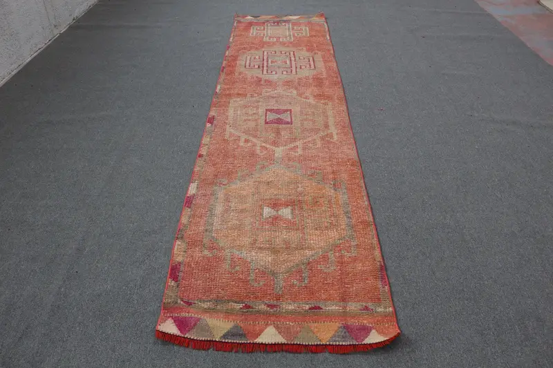 Canlı 11,1x11,06 ft Halı, Turuncu ve Mor Oryantal