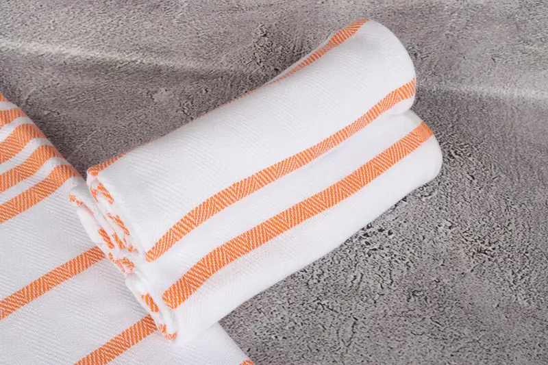 Handmade Gift, Xmas Gifts, Monogram Hand Towel, Bachelor Gift, Personalized Hand Towel, 36x24 Cotton Herringbone Towel, Travel Towel, Wedding Gift - 7