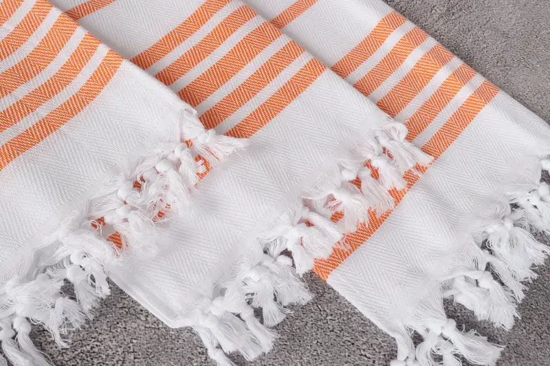 Handmade Gift, Xmas Gifts, Monogram Hand Towel, Bachelor Gift, Personalized Hand Towel, 36x24 Cotton Herringbone Towel, Travel Towel, Wedding Gift - 5