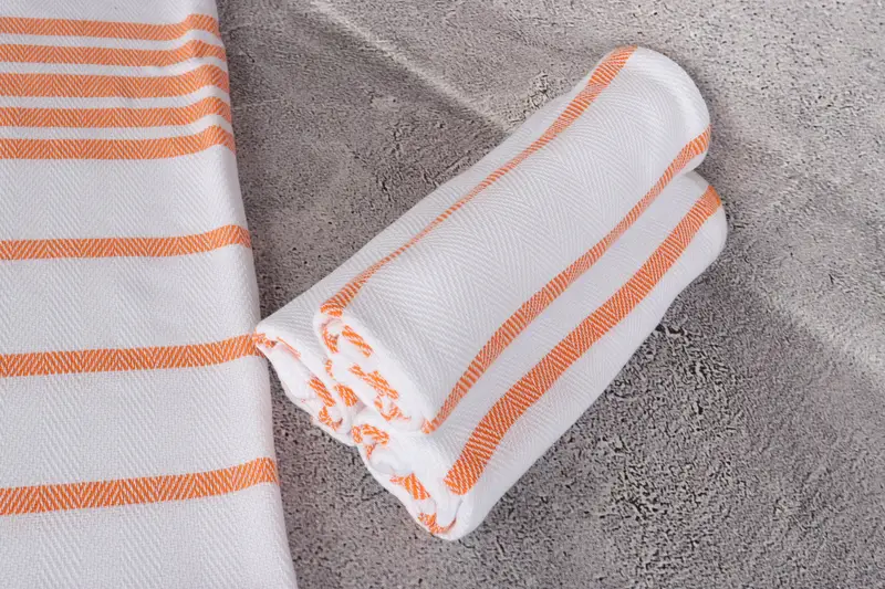Handmade Gift, Xmas Gifts, Monogram Hand Towel, Bachelor Gift, Personalized Hand Towel, 36x24 Cotton Herringbone Towel, Travel Towel, Wedding Gift - 8