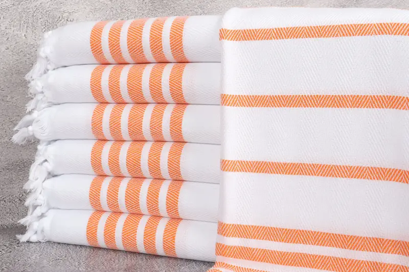 Handmade Gift, Xmas Gifts, Monogram Hand Towel, Bachelor Gift, Personalized Hand Towel, 36x24 Cotton Herringbone Towel, Travel Towel, Wedding Gift - 1
