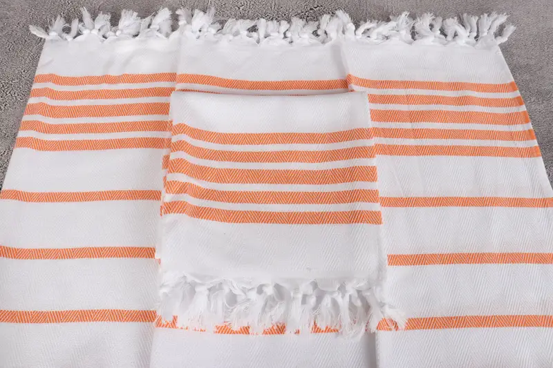 Handmade Gift, Xmas Gifts, Monogram Hand Towel, Bachelor Gift, Personalized Hand Towel, 36x24 Cotton Herringbone Towel, Travel Towel, Wedding Gift - 4