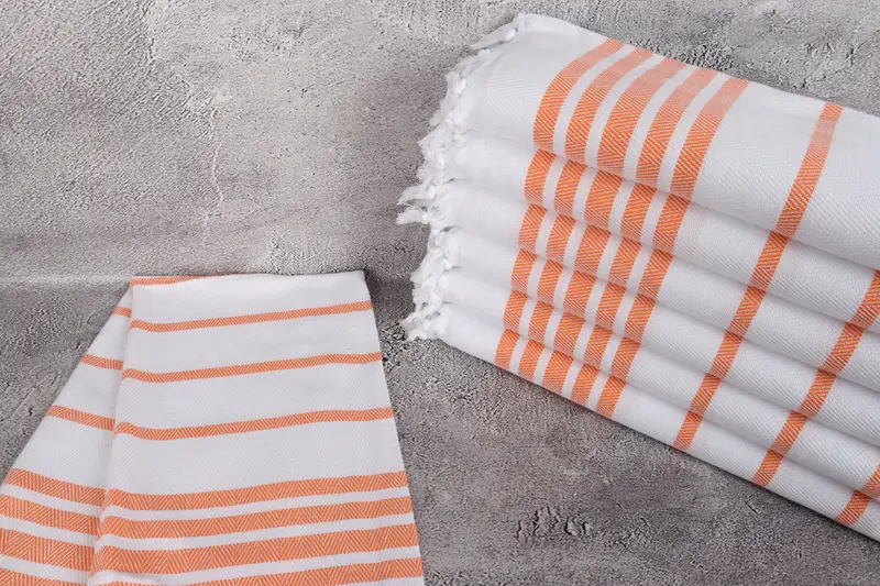 Handmade Gift, Xmas Gifts, Monogram Hand Towel, Bachelor Gift, Personalized Hand Towel, 36x24 Cotton Herringbone Towel, Travel Towel, Wedding Gift - 2