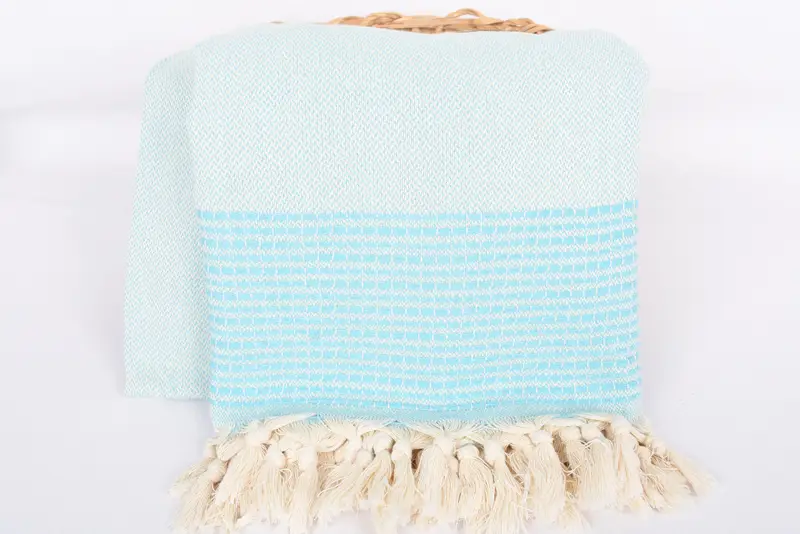 Favor için Düğün, Bachelorette Party Favors, 96x92 Pamuklu Çizgili Havlu, Plaj Düğün Favorisi, Duş Perdesi, Boho Battaniyeleri, Özel Battaniye - 5