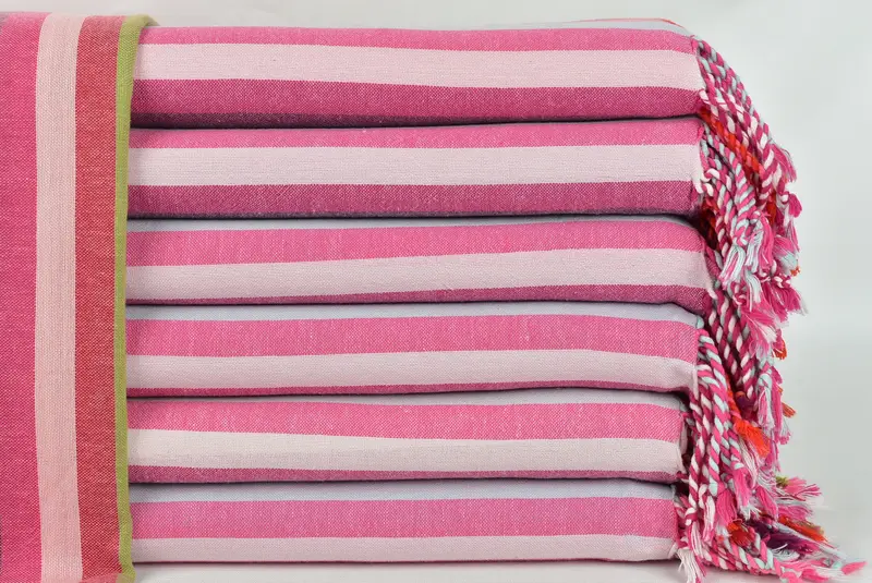 Bachelorette Party Gifts, 70x36 Cotton Striped Towel, Bridesmaid Towel, Bachelorette Party Gifts Bridesmaids, Embroidered Towel, Wedding For Favor - 1