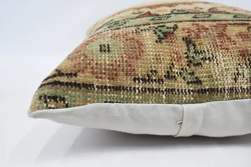 Interior Designer Pillow, Home Decor Pillow, Cushion Cover, 20x28 Beige Cushion, Customized Pillow, Kilim Pillow, Ottoman Cushion - 5