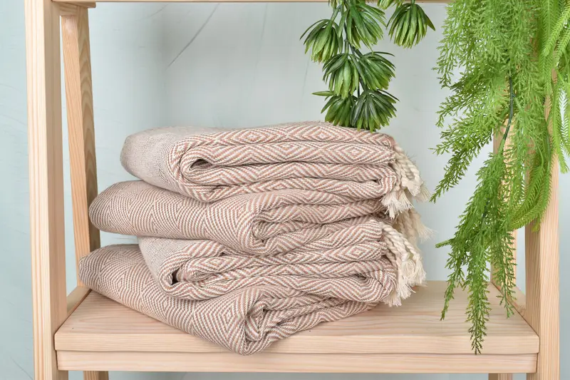Spa Towel, 74x40 Cotton Diamond Towel, Turkish beach towel, Personalized Gift, Quick-drying cotton Turkish beach towel, Bathroom Towel, Thin towel - 7