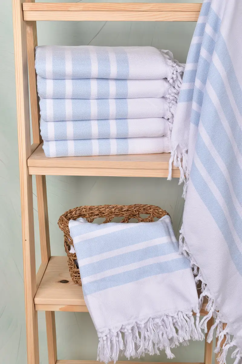 Yoga Towel, Beach Towel Bulk, Fouta towel, Xmas Gifts, 70x40 Cotton Herringbone Towel, Girls Weekend Getaways Gifts, Bridal Shower Favors - 3