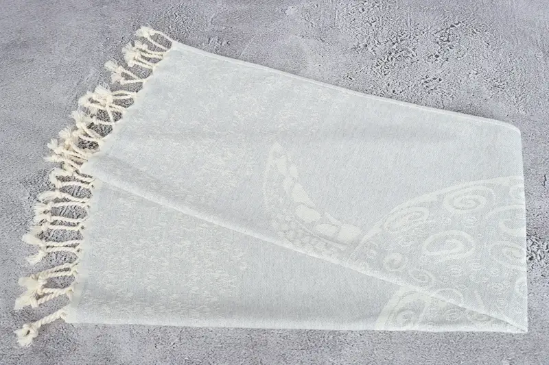 36x18 Cotton Carretta Patterned Towel, Bathroom Towel, Wedding Gift, Turkish Tea Towel, Personalized Dish Towel, Monogram Turkish Bath Towel - 7