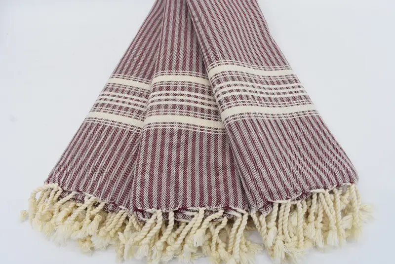 68x38 Cotton Striped Towel, Monogram Beach Towel, Boyfriend Christmas Gift, Scarf Towel, Wedding Favors, Bachelor Party Favors, Turkish beach towel - 2