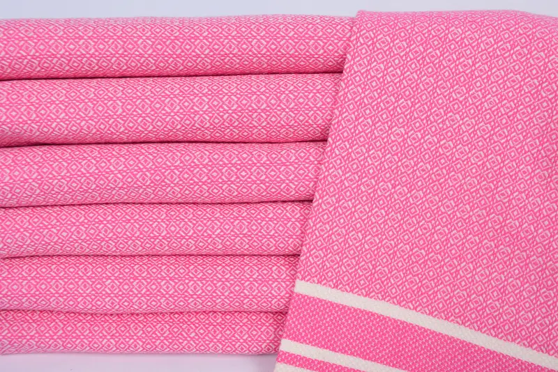 Custom Hand Towel, Monogrammed Hand Towel, Engagement Gift, Bridesmaid Gifts, Beach Bachelorette Party Decorations, 32x16 Cotton Diamond Towel - 2