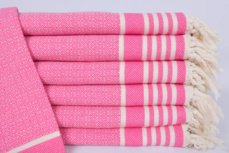 Custom Hand Towel, Monogrammed Hand Towel, Engagement Gift, Bridesmaid Gifts, Beach Bachelorette Party Decorations, 32x16 Cotton Diamond Towel - 1