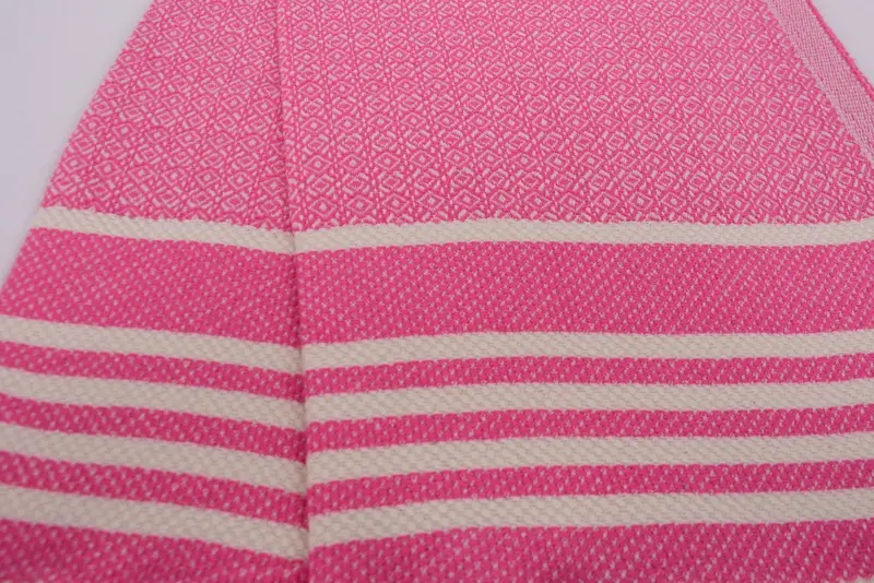 Custom Hand Towel, Monogrammed Hand Towel, Engagement Gift, Bridesmaid Gifts, Beach Bachelorette Party Decorations, 32x16 Cotton Diamond Towel - 4