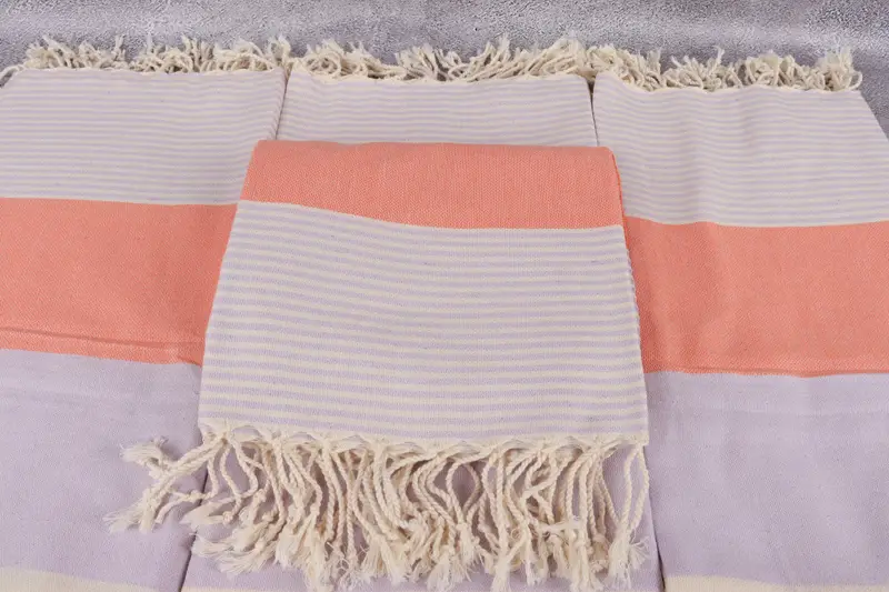 Soft towel, 68x40 Cotton Striped Towel, Travel Towel, Eco-friendly Turkish towel for home and travel, Absorbent towel, Turkish towel, Birthday Gift - 4