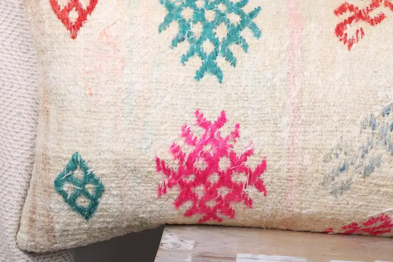 Gift Pillow, Nautical Throw Pillow, Outdoor Cushion Case, Pillow Cover, Kilim Cushion Sham, Turkish Kilim Pillow, 16x48 Pink Cushion - 3