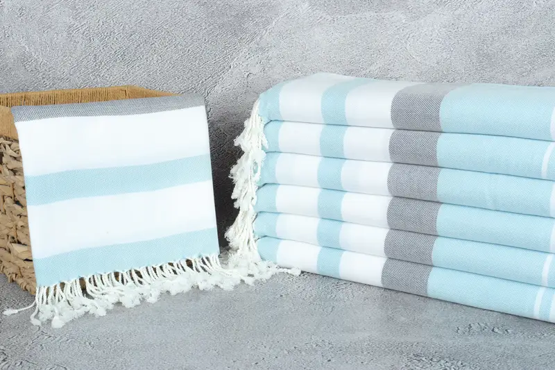 Turkish hand towel, 70x40 Cotton Striped Towel, Spa Towel, Pool Towels, Beach Towel Bulk, Gift For Bride, Personalized Gifts, Custom Towel Beach - 3