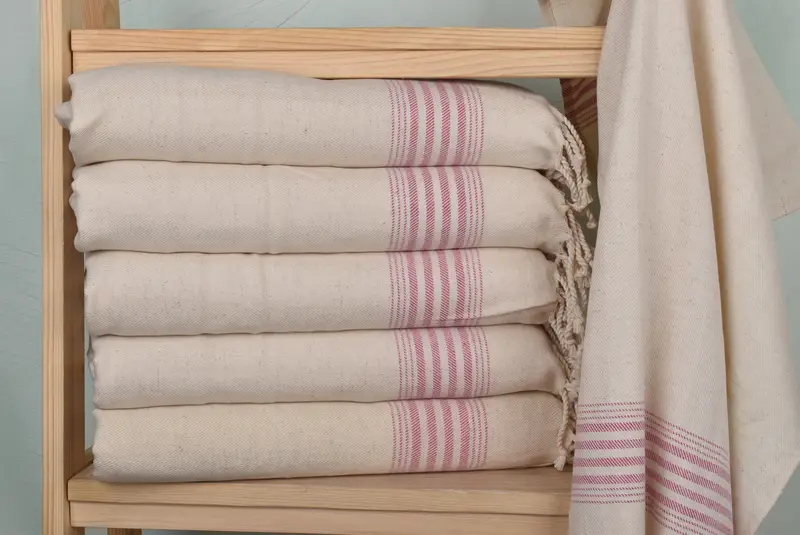 Housewarming Gift, Valentines Day Gift For Him, Monogram Hand Towel, Summer Gift, 36x18 Linen Striped Towel, Turkish Towel Hand Towel, Wedding Gift - 2