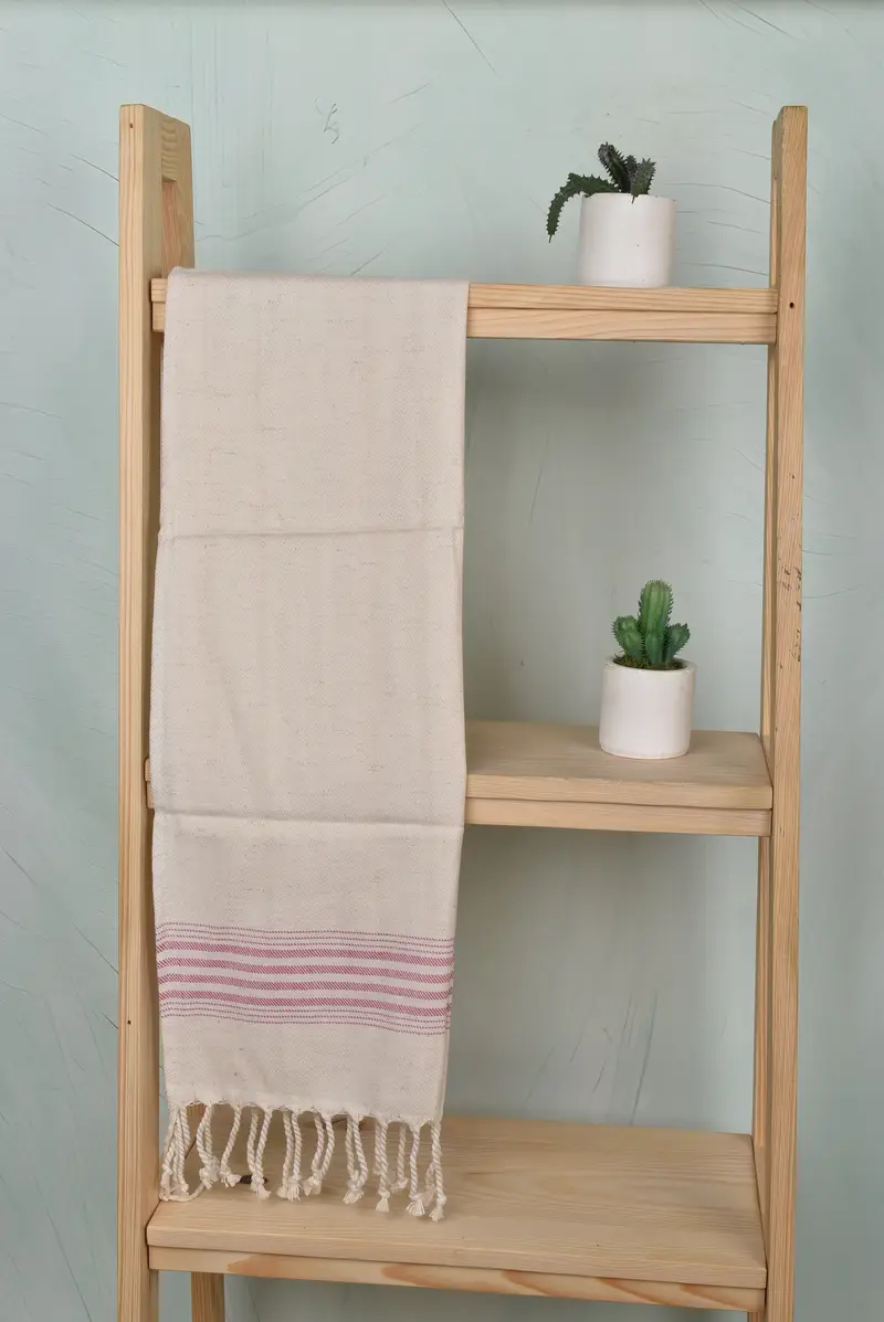 Housewarming Gift, Valentines Day Gift For Him, Monogram Hand Towel, Summer Gift, 36x18 Linen Striped Towel, Turkish Towel Hand Towel, Wedding Gift - 8