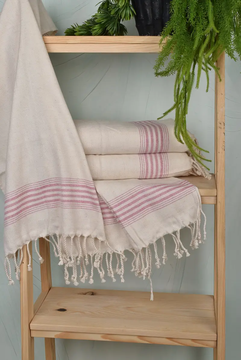 Housewarming Gift, Valentines Day Gift For Him, Monogram Hand Towel, Summer Gift, 36x18 Linen Striped Towel, Turkish Towel Hand Towel, Wedding Gift - 6