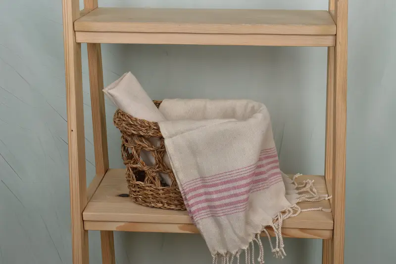 Housewarming Gift, Valentines Day Gift For Him, Monogram Hand Towel, Summer Gift, 36x18 Linen Striped Towel, Turkish Towel Hand Towel, Wedding Gift - 4