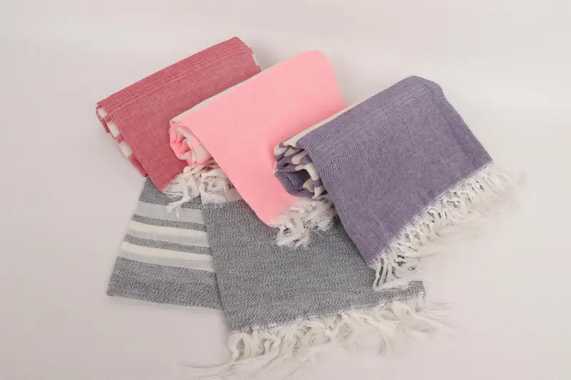 Gift For Mom, 68x40 Cotton Striped Towel, Best Beach Towel, Antibacterial Turkish peshtemal towel, Girl Trip Party Favor, Wedding Gift, Beach towel - 5