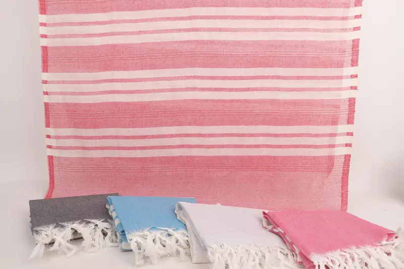 Gift For Mom, 68x40 Cotton Striped Towel, Best Beach Towel, Antibacterial Turkish peshtemal towel, Girl Trip Party Favor, Wedding Gift, Beach towel - 8