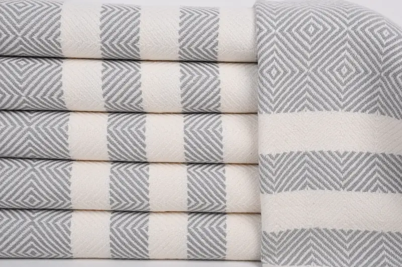 Custom Hand Towel, Wedding Favors, 32x20 Cotton Diamond Towel, Personalized Gifts, Wedding Anniversary Gift, Baby Boy Gift, Bridal Shower Gift - 1