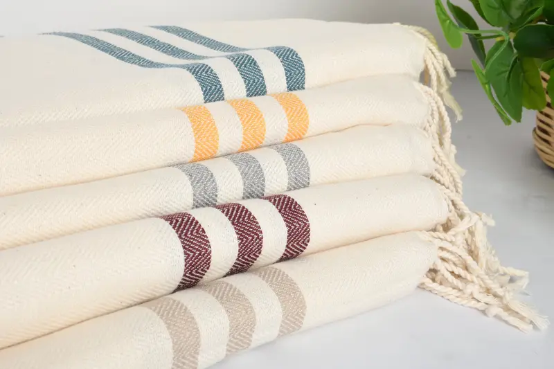 Bachelorette Towel, Hammam towel, Bachelorette Party Gift, Yoga Towel, Bachelorette Party Decorations, Gift For Coworker, 70x40 Cotton Striped Towel - 2