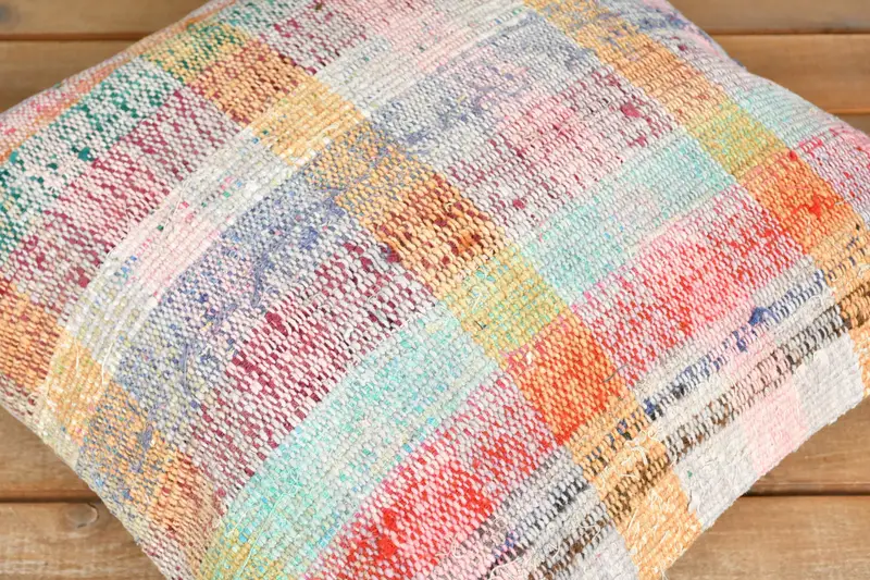 Bolster Pillow Cover, Home Decor Pillow, Cushion Cover, Kilim Pillow Cover, Bolster Cushion Case, 18x18 Green Cushion, Turkish Pillow - 3