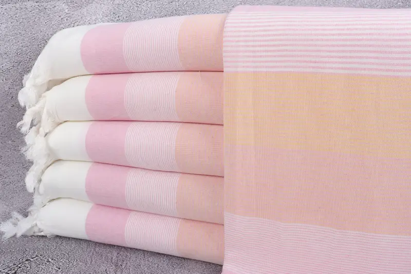 Wedding Gifts Towel, Large Turkish Towel, Turkish Towel Set, Engagement Gift, Beach Towel Bulk, 68x40 Cotton Striped Towel, Organic Beach Towel - 1