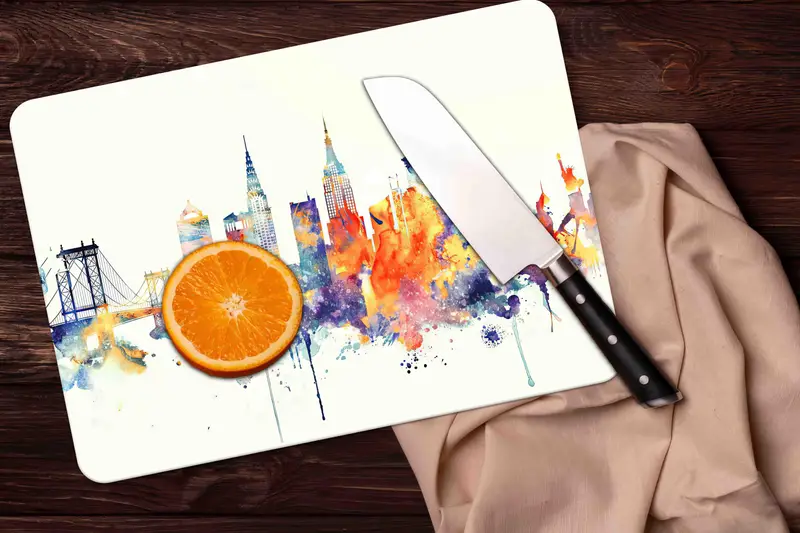 Tabla de cortar de vidrio Skyline: moderna, segura e higiénica