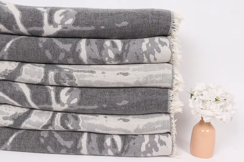 Brautjungferngeschenk, Brautduschengeschenk, Boho -Wurfdecken, 96x80 Baumwollkatze Designtuch, Duschvorhang, türkische Decke, Junggesellenhandtuch Großes Handtuch - 4