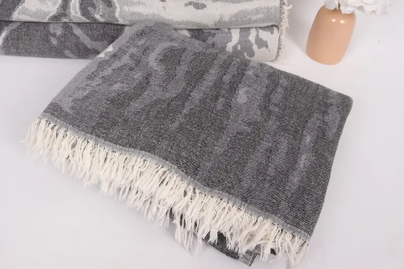 Brautjungferngeschenk, Brautduschengeschenk, Boho -Wurfdecken, 96x80 Baumwollkatze Designtuch, Duschvorhang, türkische Decke, Junggesellenhandtuch Großes Handtuch - 6