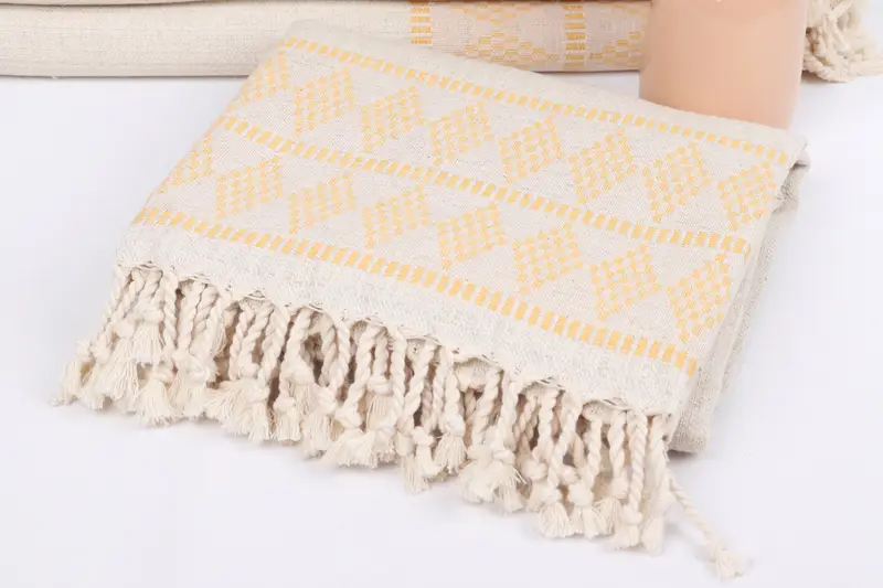 Personalized Towel, Bachelorette Party Decorations, Handwoven Turkish Towel, House Warming Gift, Turkish towel, 70x36 Linen Kilim Design Towel - 5