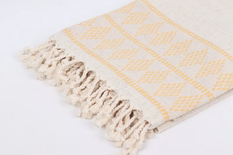 Personalized Towel, Bachelorette Party Decorations, Handwoven Turkish Towel, House Warming Gift, Turkish towel, 70x36 Linen Kilim Design Towel - 7