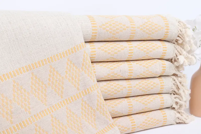 Personalized Towel, Bachelorette Party Decorations, Handwoven Turkish Towel, House Warming Gift, Turkish towel, 70x36 Linen Kilim Design Towel - 1