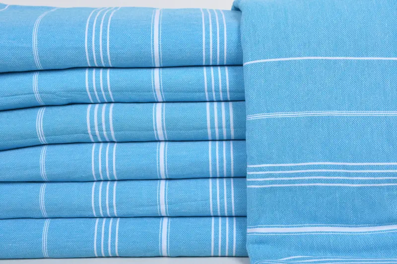 Custom Blanket, Woven Throw Blanket, Gift For The Home Decor, Bachelorette Party Favors, Gift For The Home, 88x60 Cotton Striped Towel - 1