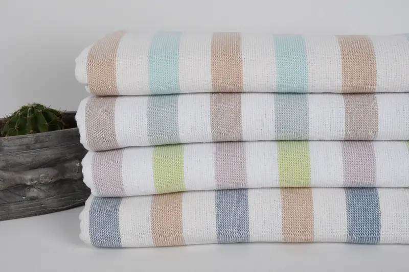 64x36 Cotton Striped Terry Towel, Gifts For Him, Bachelor Party Favors, Bridesmaid Favors, Turkish towel, Travel Towel, Personalized Gifts - 2