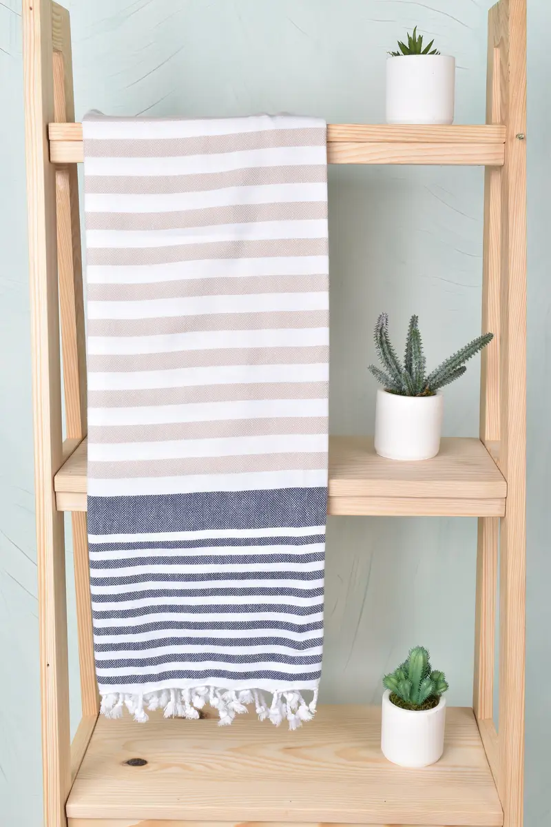 Wedding Towel, 68x36 Cotton Striped Towel, Personalized Gift, Girls Weekend Getaways Gifts, Bachelor Party Gifts, Sand-resistant towel, Gift For Him - 8